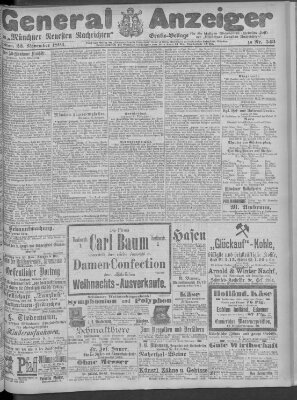 Münchner neueste Nachrichten Freitag 23. November 1894