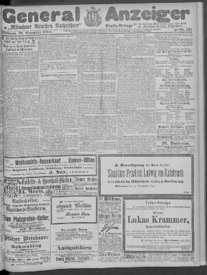 Münchner neueste Nachrichten Mittwoch 28. November 1894