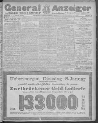 Münchner neueste Nachrichten Samstag 5. Januar 1895