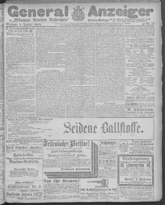 Münchner neueste Nachrichten Mittwoch 9. Januar 1895