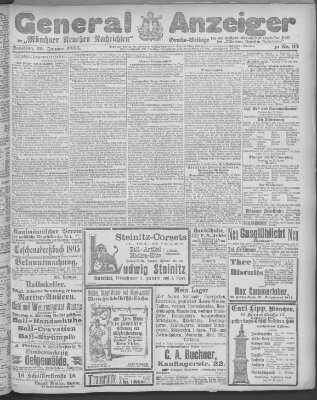 Münchner neueste Nachrichten Samstag 19. Januar 1895