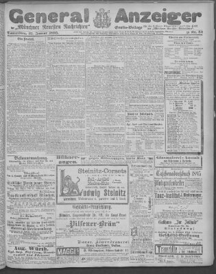 Münchner neueste Nachrichten Donnerstag 31. Januar 1895