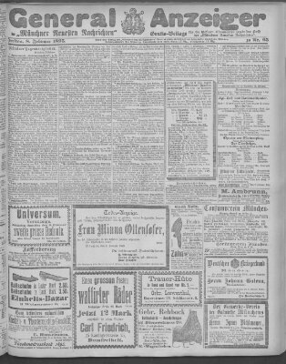 Münchner neueste Nachrichten Freitag 8. Februar 1895