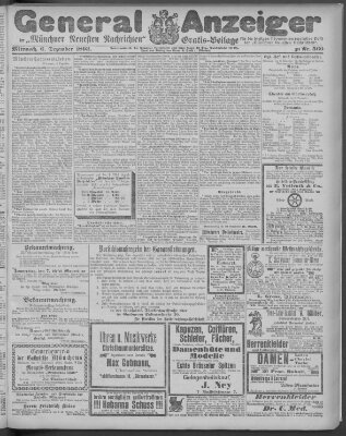 Münchner neueste Nachrichten Mittwoch 6. Dezember 1893