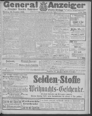 Münchner neueste Nachrichten Samstag 23. Dezember 1893