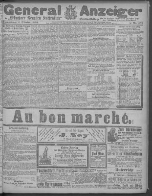 Münchner neueste Nachrichten Donnerstag 4. Oktober 1894