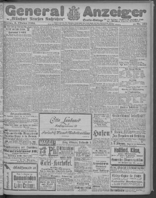 Münchner neueste Nachrichten Freitag 5. Oktober 1894