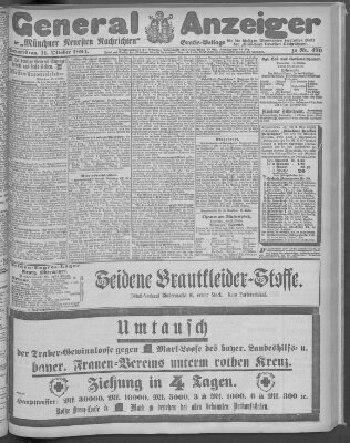 Münchner neueste Nachrichten Donnerstag 11. Oktober 1894