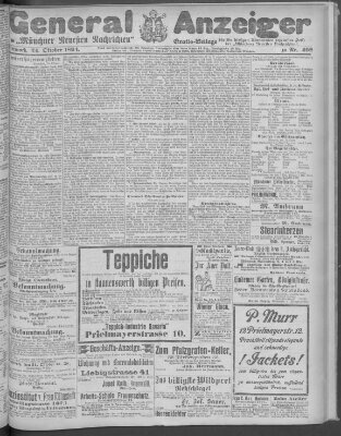 Münchner neueste Nachrichten Mittwoch 24. Oktober 1894