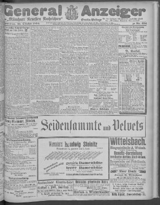 Münchner neueste Nachrichten Donnerstag 25. Oktober 1894