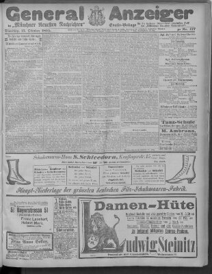 Münchner neueste Nachrichten Dienstag 15. Oktober 1895