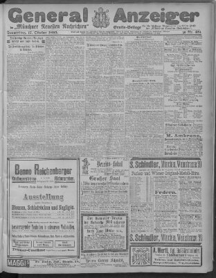 Münchner neueste Nachrichten Donnerstag 17. Oktober 1895