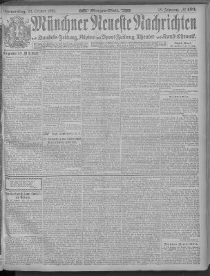 Münchner neueste Nachrichten Donnerstag 24. Oktober 1895