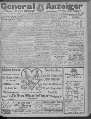 Münchner neueste Nachrichten Samstag 26. Oktober 1895