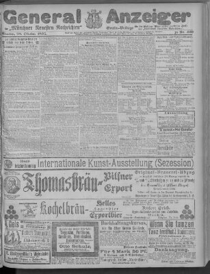 Münchner neueste Nachrichten Montag 28. Oktober 1895