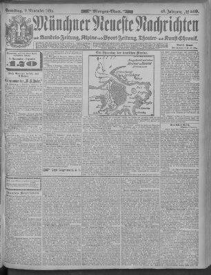 Münchner neueste Nachrichten Samstag 9. November 1895