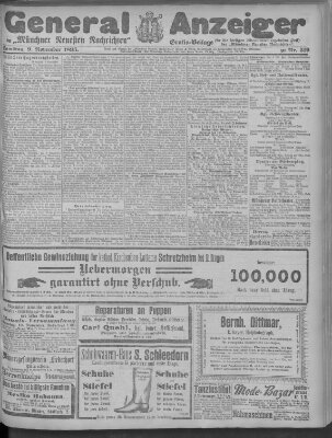 Münchner neueste Nachrichten Samstag 9. November 1895