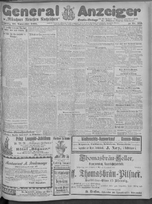 Münchner neueste Nachrichten Samstag 30. November 1895