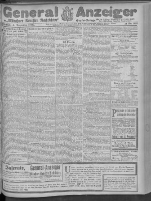 Münchner neueste Nachrichten Mittwoch 4. Dezember 1895