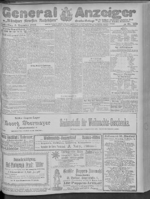 Münchner neueste Nachrichten Donnerstag 5. Dezember 1895