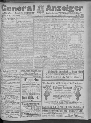 Münchner neueste Nachrichten Samstag 7. Dezember 1895