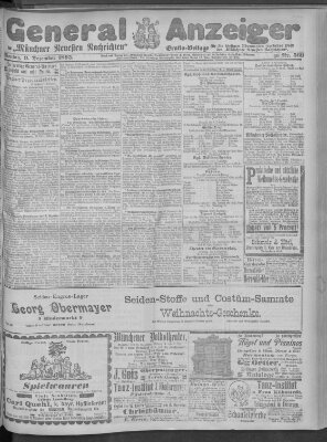 Münchner neueste Nachrichten Montag 9. Dezember 1895