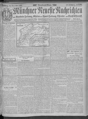 Münchner neueste Nachrichten Samstag 14. Dezember 1895