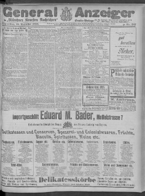 Münchner neueste Nachrichten Donnerstag 19. Dezember 1895