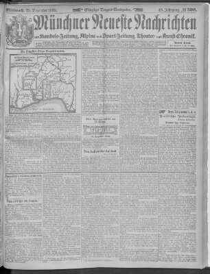 Münchner neueste Nachrichten Mittwoch 25. Dezember 1895