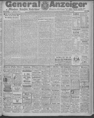 Münchner neueste Nachrichten Samstag 12. Januar 1901