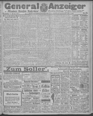 Münchner neueste Nachrichten Dienstag 15. Januar 1901