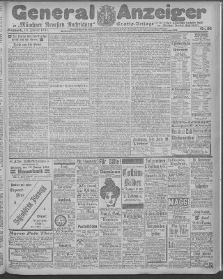 Münchner neueste Nachrichten Mittwoch 16. Januar 1901