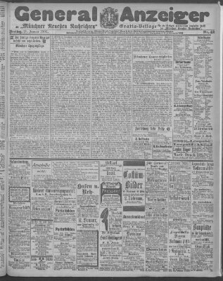 Münchner neueste Nachrichten Freitag 25. Januar 1901