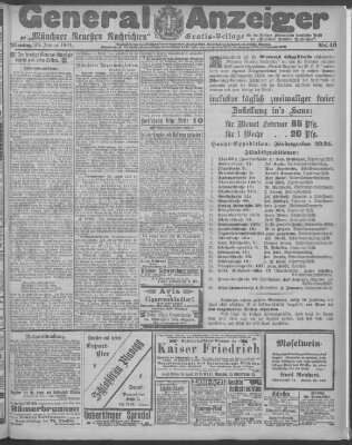 Münchner neueste Nachrichten Montag 28. Januar 1901