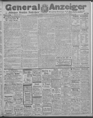 Münchner neueste Nachrichten Donnerstag 31. Januar 1901