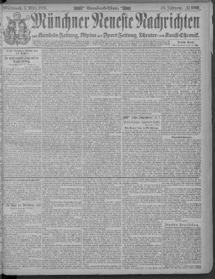 Münchner neueste Nachrichten Mittwoch 6. März 1895