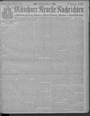 Münchner neueste Nachrichten Donnerstag 7. März 1895