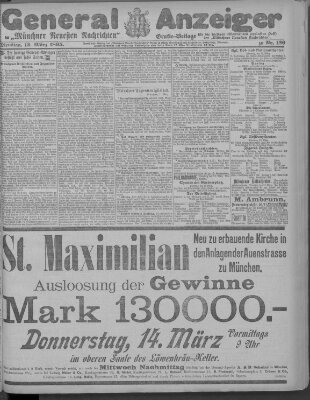 Münchner neueste Nachrichten Dienstag 12. März 1895