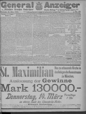 Münchner neueste Nachrichten Mittwoch 13. März 1895