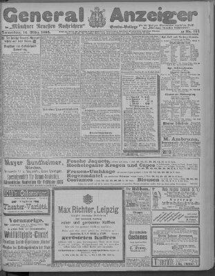 Münchner neueste Nachrichten Donnerstag 14. März 1895