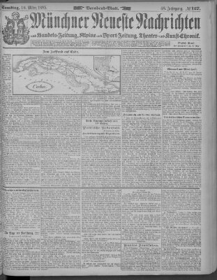 Münchner neueste Nachrichten Samstag 16. März 1895