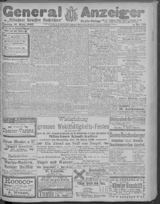 Münchner neueste Nachrichten Samstag 16. März 1895