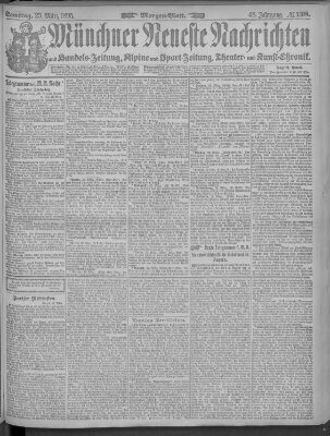 Münchner neueste Nachrichten Samstag 23. März 1895