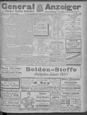 Münchner neueste Nachrichten Montag 25. März 1895