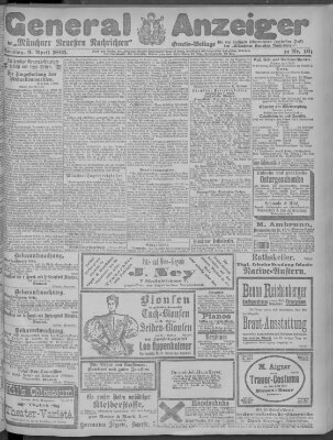 Münchner neueste Nachrichten Samstag 6. April 1895