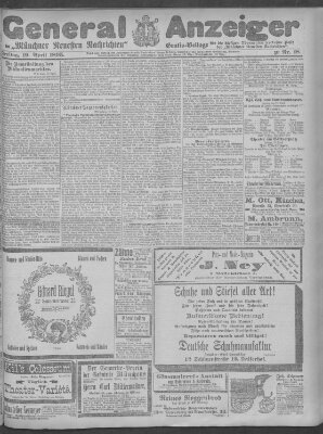 Münchner neueste Nachrichten Freitag 19. April 1895