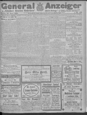 Münchner neueste Nachrichten Freitag 26. April 1895