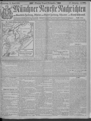 Münchner neueste Nachrichten Sonntag 28. April 1895