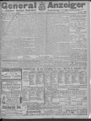 Münchner neueste Nachrichten Dienstag 30. April 1895