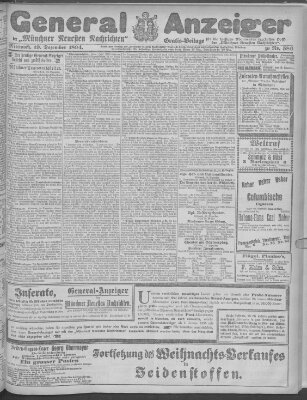 Münchner neueste Nachrichten Mittwoch 19. Dezember 1894